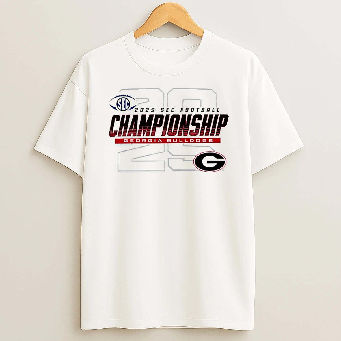 Georgia Bulldogs 2025 Sec Football Championship Bound T Shirt