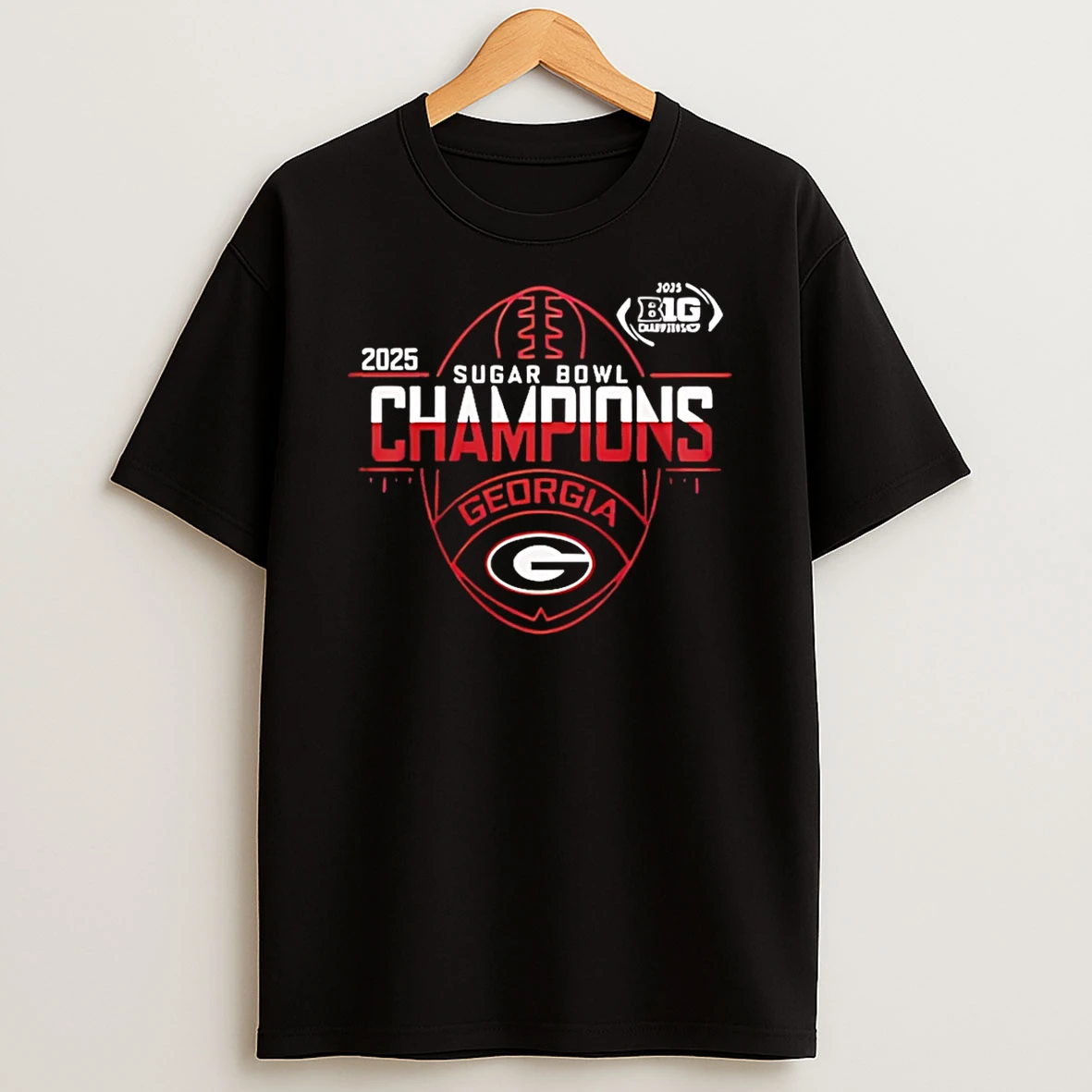 Georgia Bulldogs 2025 Sugar Bowl Champions Logo T Shirt