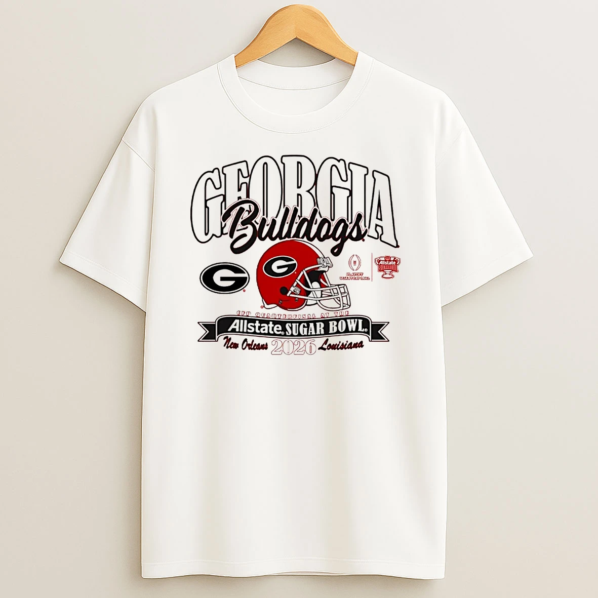 Georgia Bulldogs 2026 Allstate Sugar Bowl Cfp Quarterfinal T Shirt