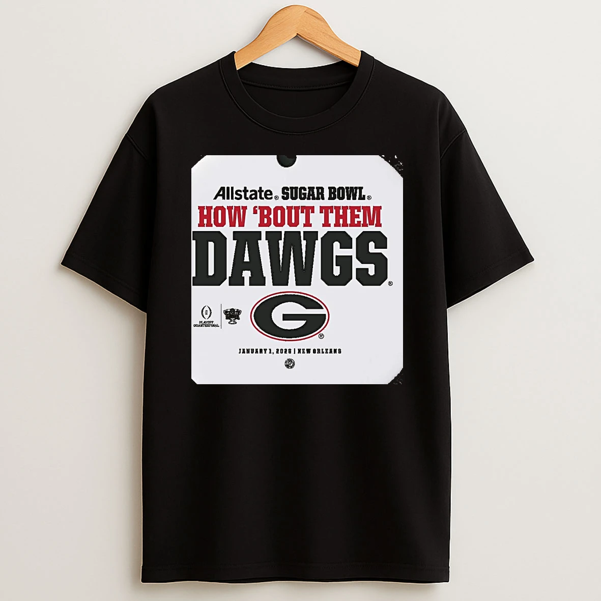 Georgia Bulldogs 2026 Allstate Sugar Bowl How Bout Them Dawgs Christmas T Shirt