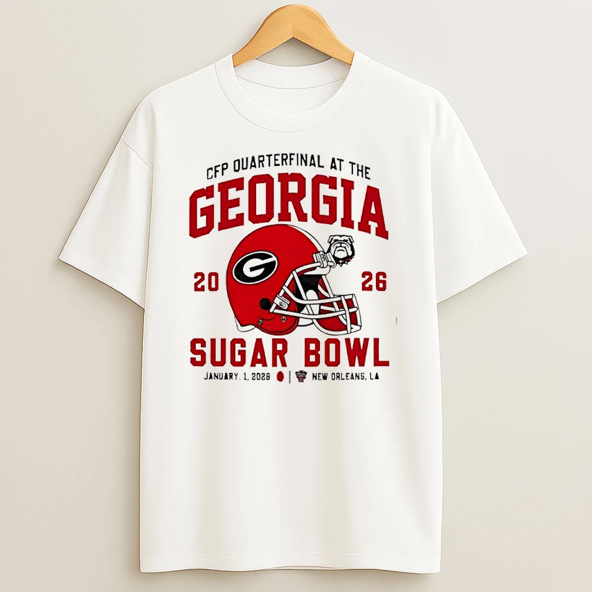 Georgia Bulldogs Cfp Quarterfinal At The 2026 Sugar Bowl T Shirt