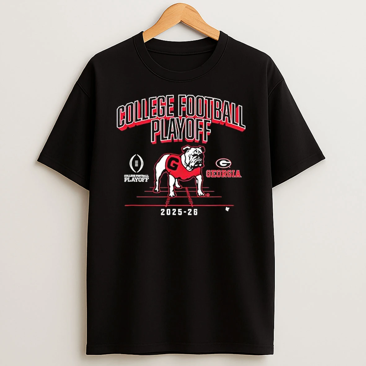 Georgia Bulldogs College Football Playoff Mascot 2025 Logo T Shirt