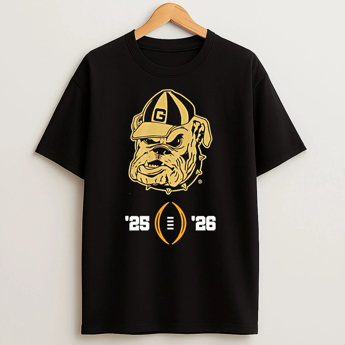 Georgia Bulldogs Ncaa College Football Playoff 2025 2026 Uga Mascot Logo T Shirt