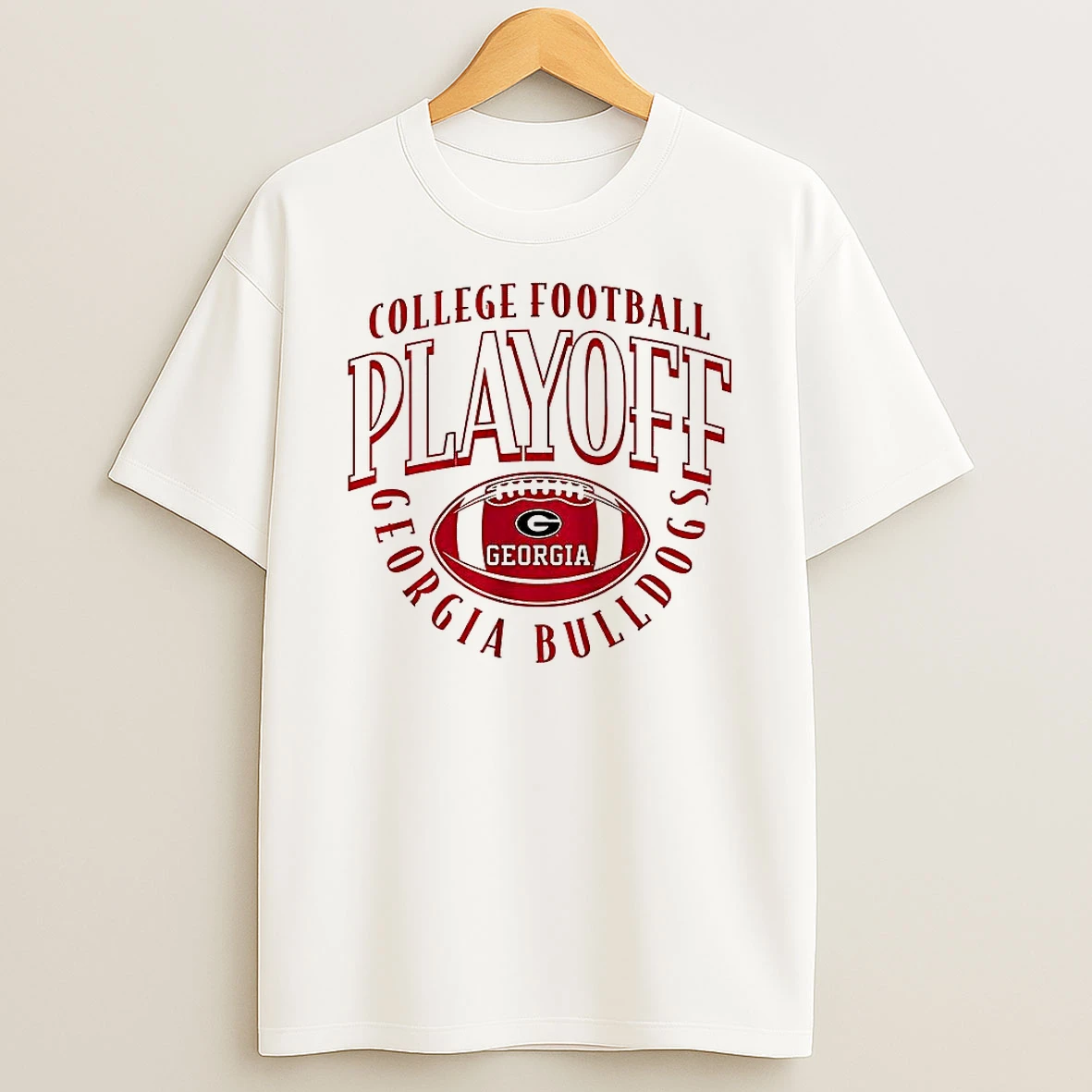Georgia Bulldogs Ncaa College Football Playoff Team 2025 2026 Curve Ball Logo T Shirt