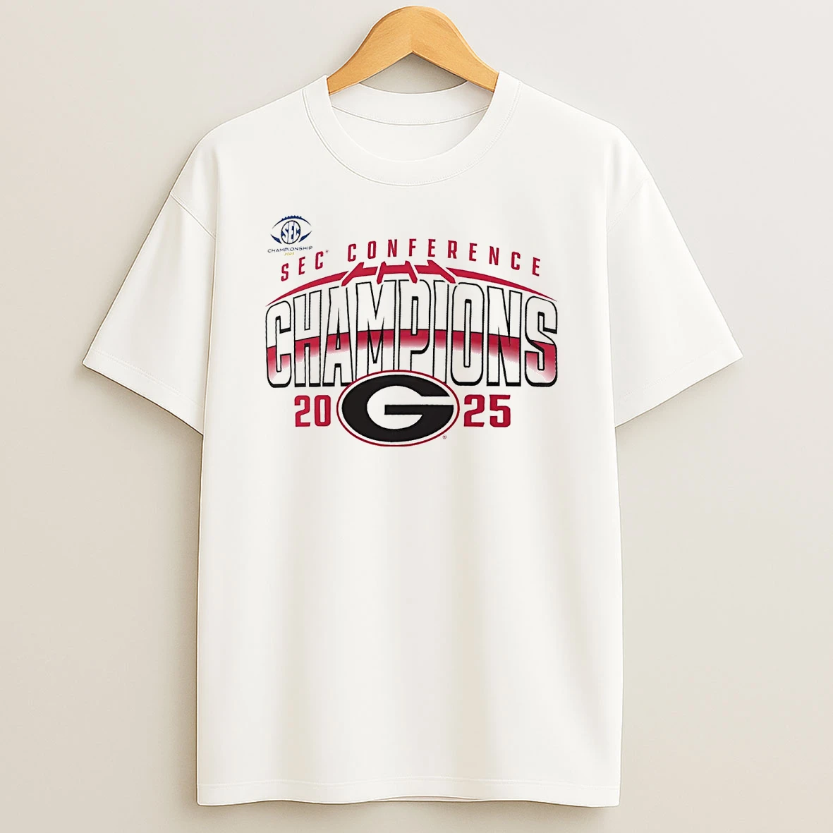 Georgia Bulldogs Sec Conference Champions 2025 T Shirt