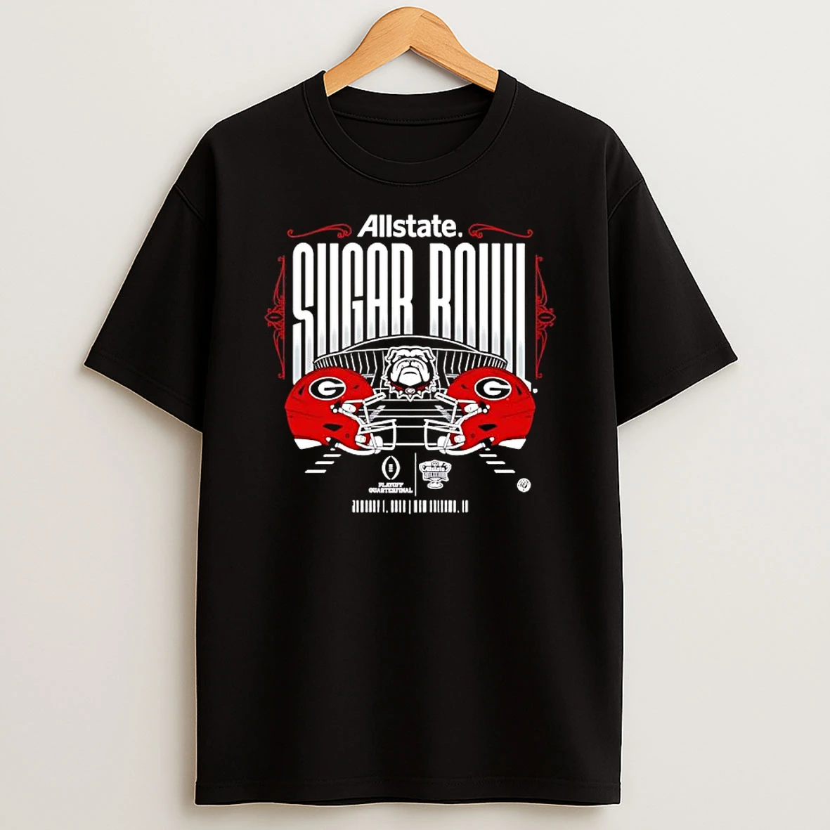 Georgia Bulldogs Sugar Bowl Allstate T Shirt