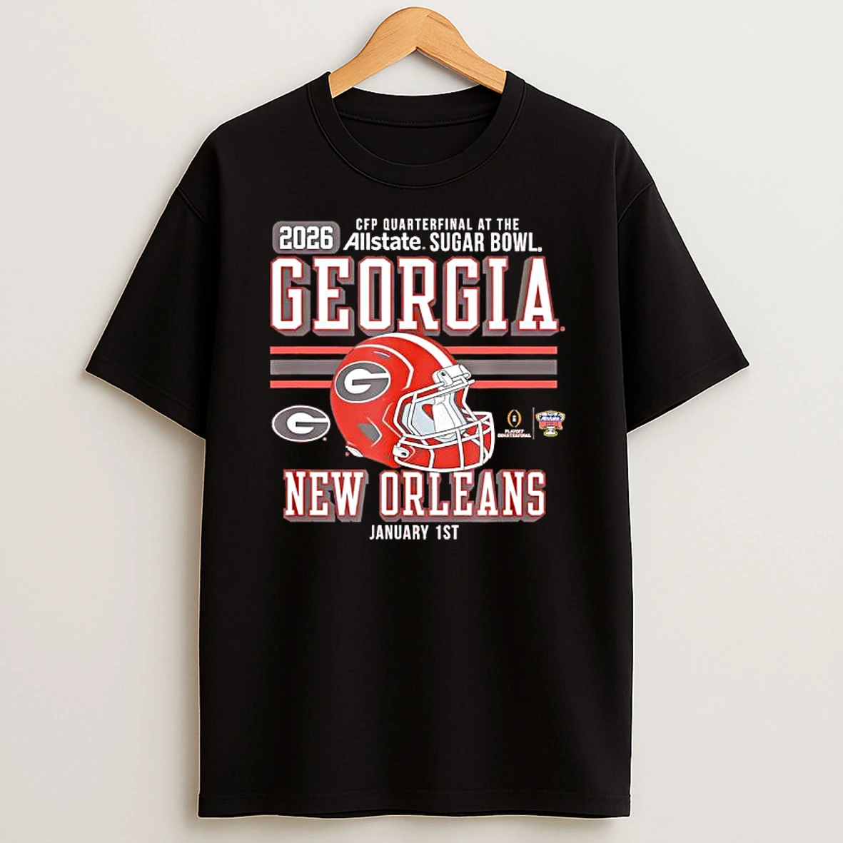 Georgia Bulldogs Sugar Bowl Cfp Quarterfinal 2025 2026 T Shirt