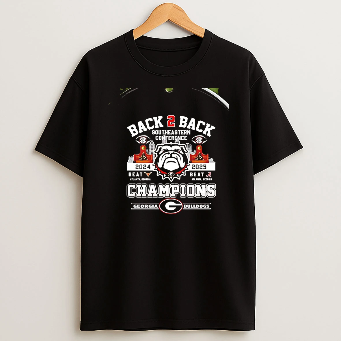 Georgia Bulldogs Back 2 Back 2025 Southeastern Conference Champions Chriast T Shirt