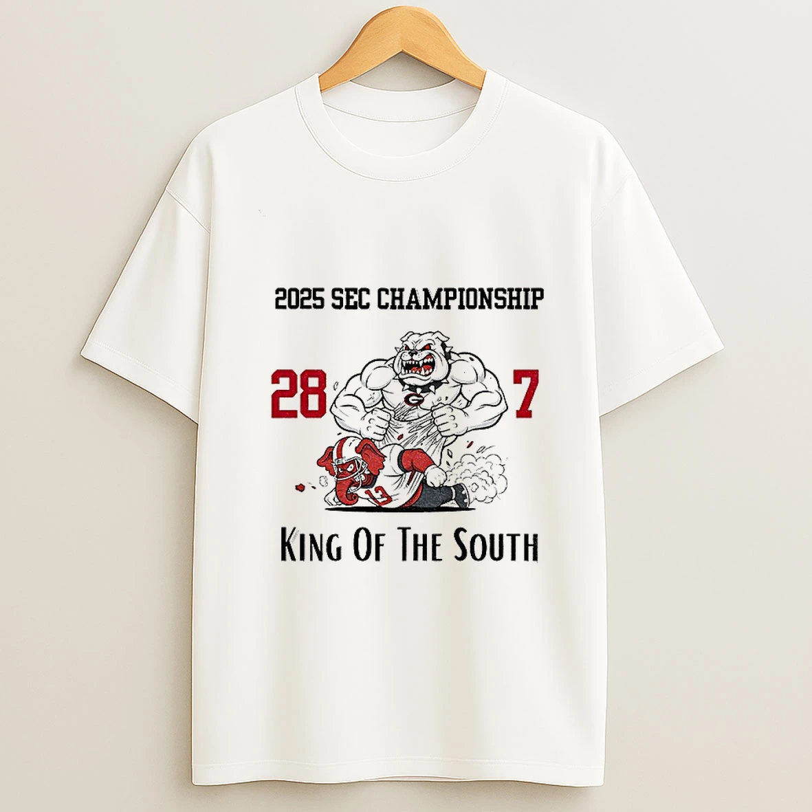 Georgia Bulldogs Beat Alabama Crimson Tide 2025 Sec Championship King Of The South T Shirt