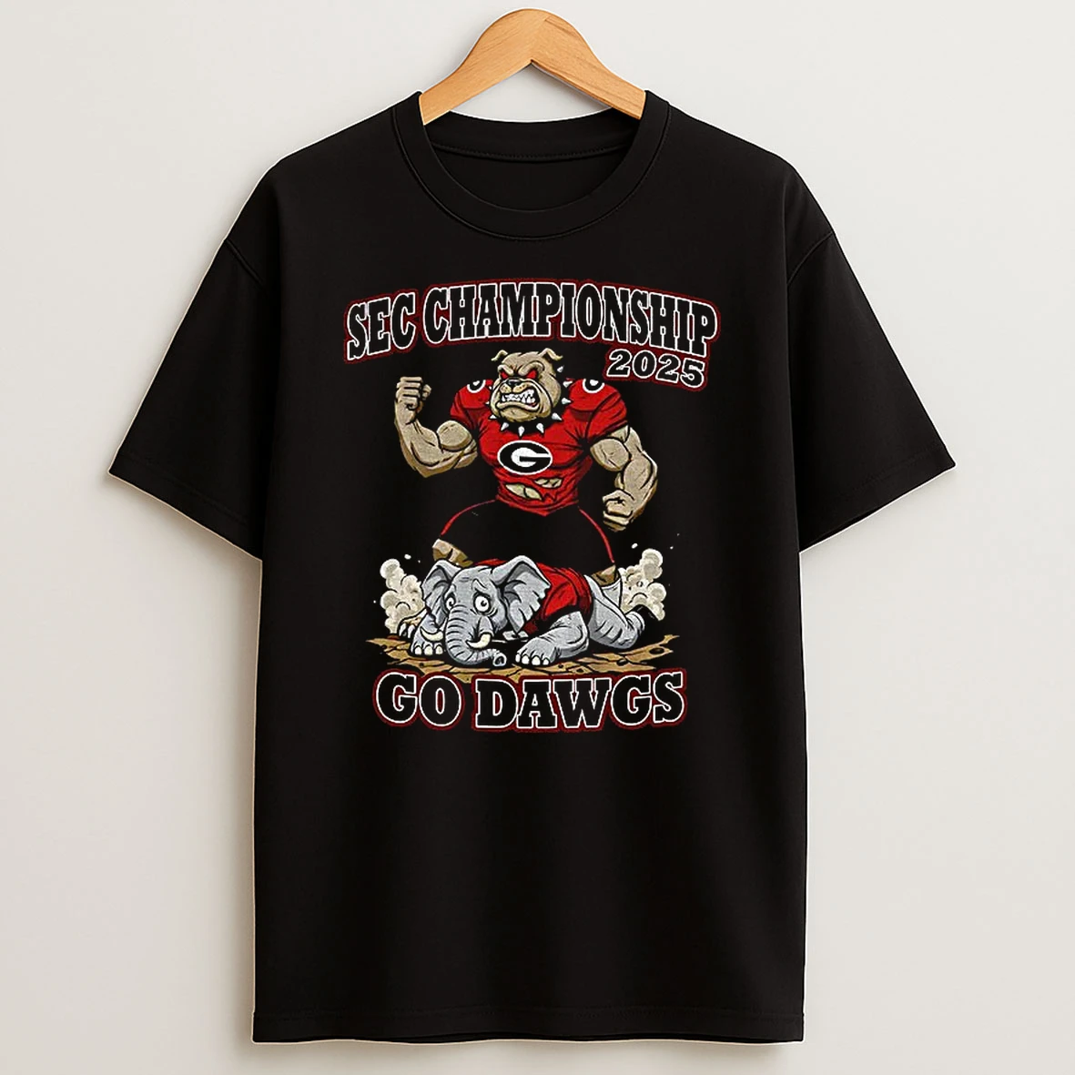 Georgia Bulldogs Beat Alabama Crimson Tide Go Dawgs Sec Championship 2025 T Shirt