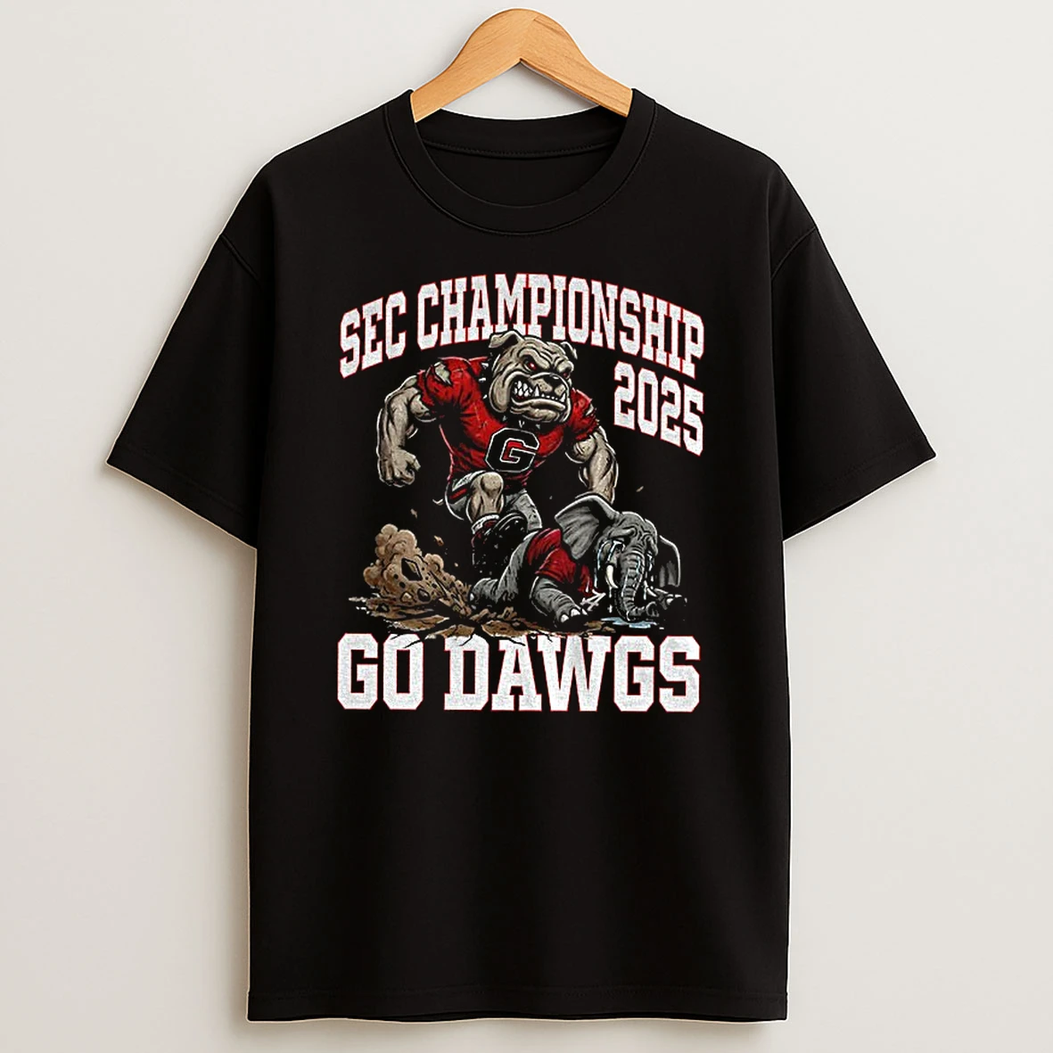 Georgia Bulldogs Beat Alabama Crimson Tide Sec Championship 2025 Go Dawgs Rivalry Football T Shirt