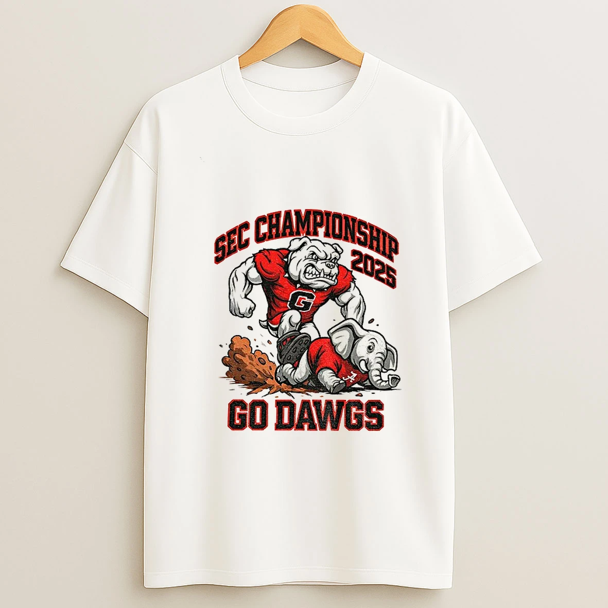 Georgia Bulldogs Beat Alabama Crimson Tide Sec Championship 2025 Go Dawgs T Shirt