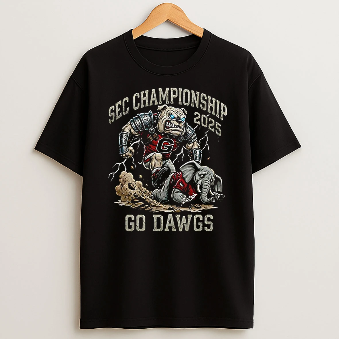 Georgia Bulldogs Beat Alabama Crimson Tide Football Sec Championship 2025 Go Dawgs T Shirt