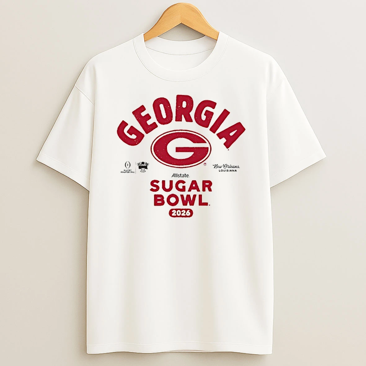 Georgia Bulldogs Football 2025 Allstate Sugar Bowl Cfp New Orleans Louisiana T Shirt