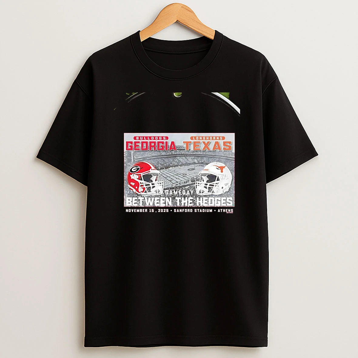 Georgia Bulldogs Vs Texas Longhorns 2025 Gameday Between The Hedges Chriast T Shirt