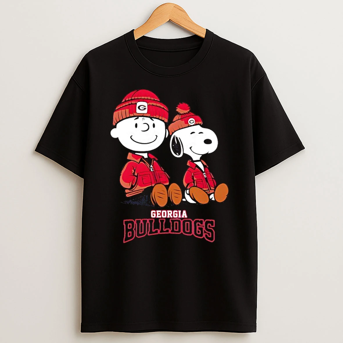 Georgia Bulldogs X Snoopy And Charlie Brown T Shirt