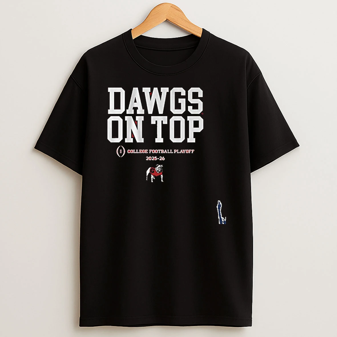Georgia Football 2025 Cfp Dawgs On Top Slogan T Shirt