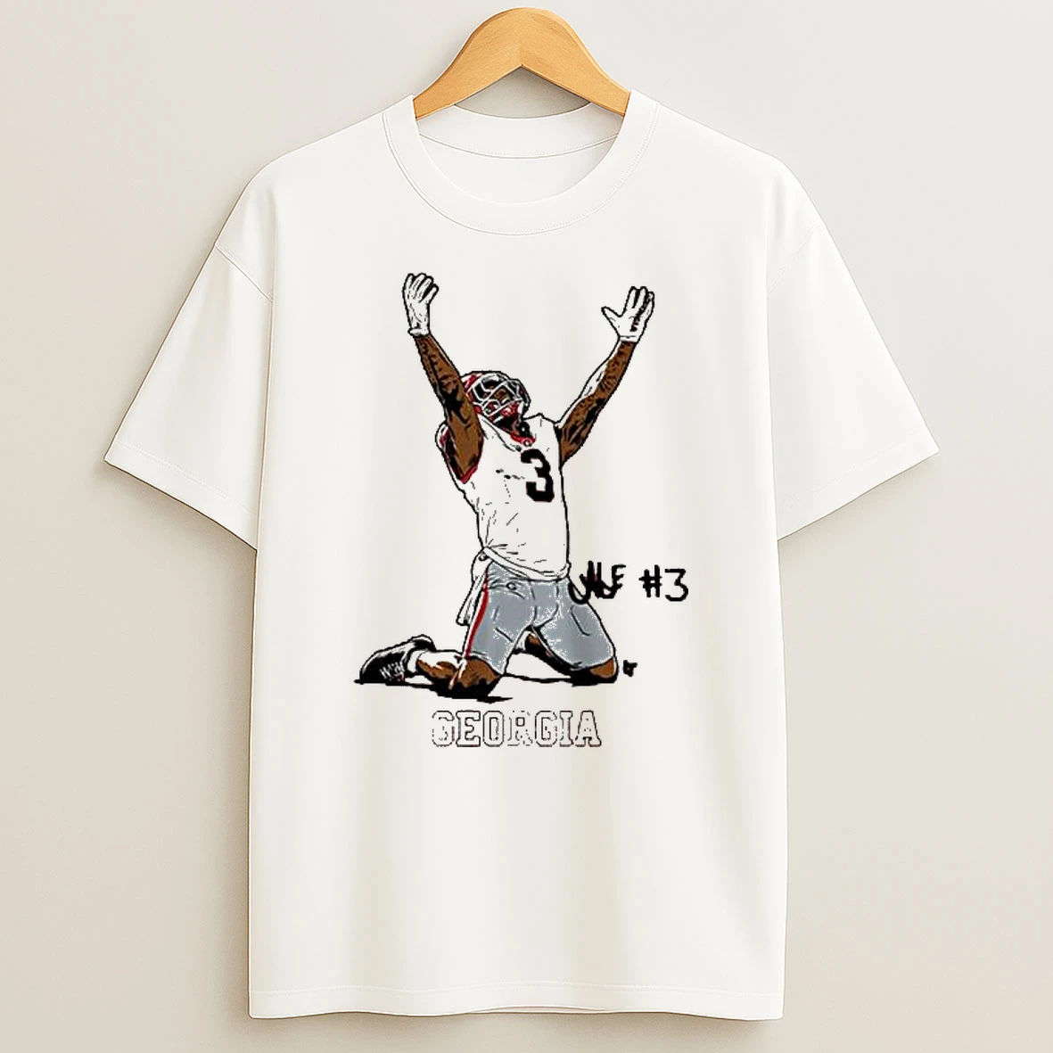 Georgia Football Nate Frazier End Zone Celebration T Shirt