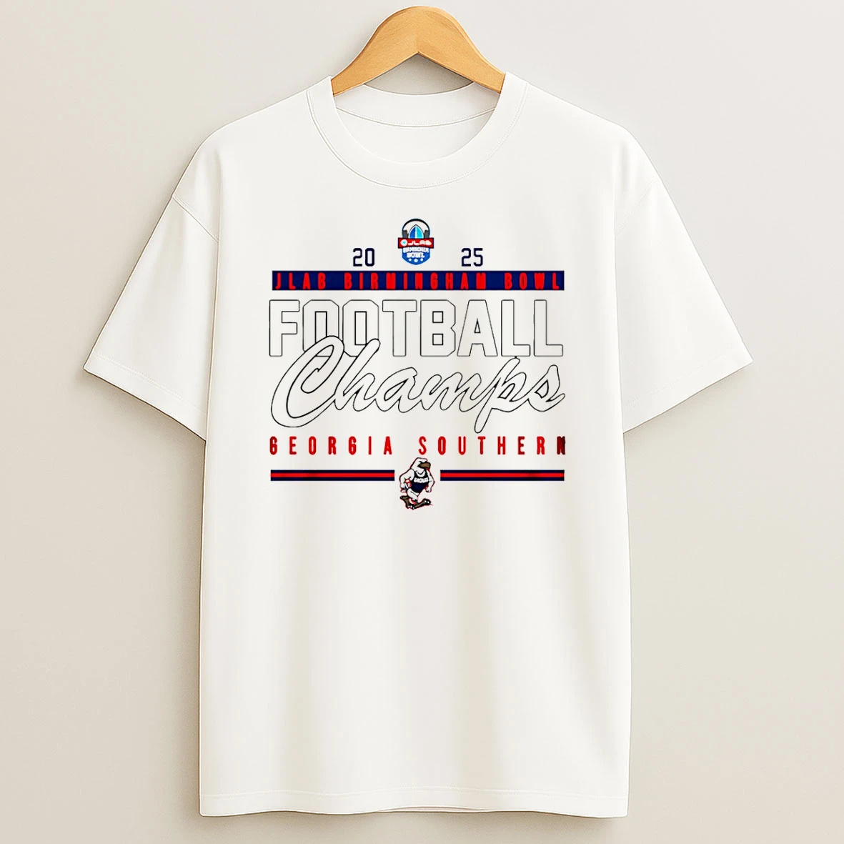Georgia Southern Eagles Jlab Birmingham Bowl 2025 Champions Classic T Shirt