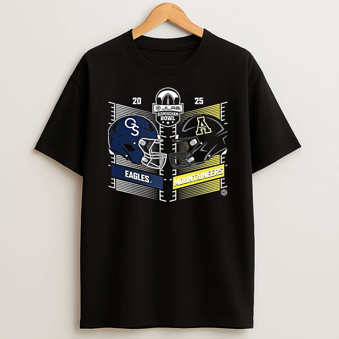 Georgia Southern Eagles Vs Appalachian State Mountaineers 2025 Birmingham Bowl T Shirt