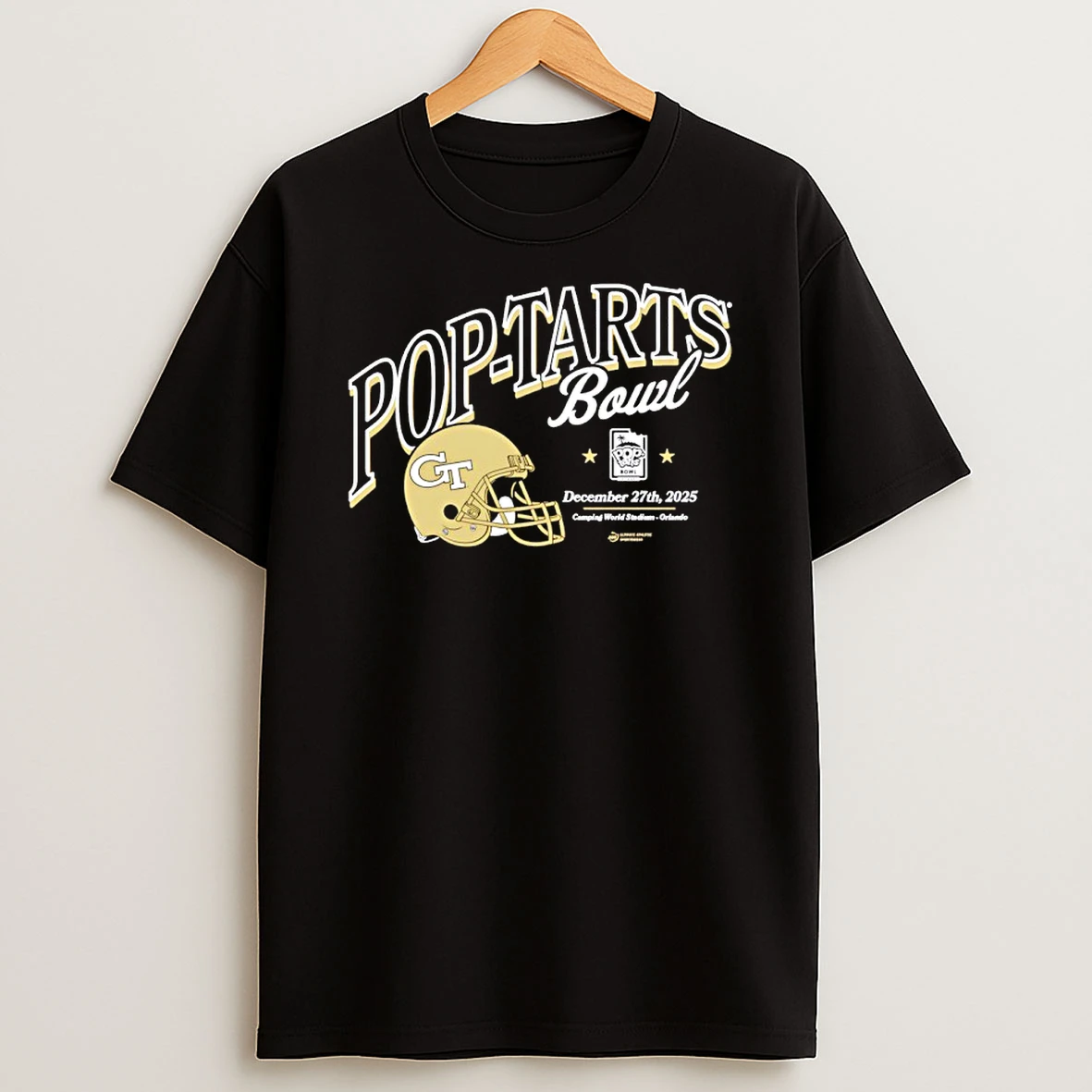 Georgia Tech Yellow Jackets 2025 Pop Tarts Bowl Helmet T Shirt