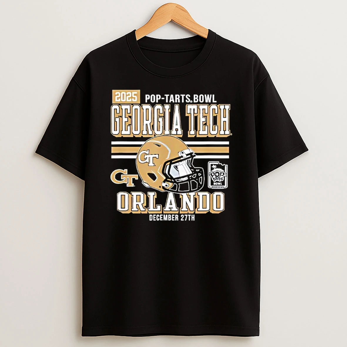 Georgia Tech Yellow Jackets Pop Tarts Bowl 2025 T Shirt