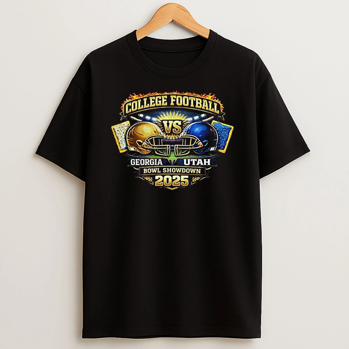 Georgia Tech Yellow Jackets Vs Utah Utes 2025 College Football Pop Game Day Tart Bowl T Shirt