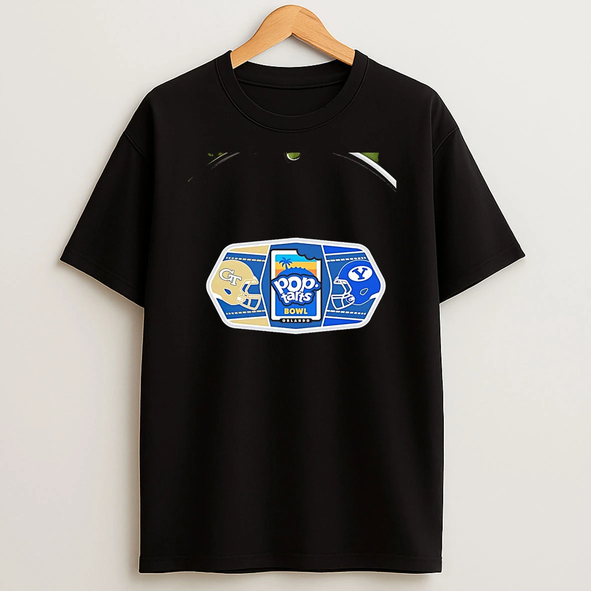 Georgia Tech Yellow Jackets Vs Byu Cougars 2025 Pop Tarts Bowl Helmet Chriast T Shirt