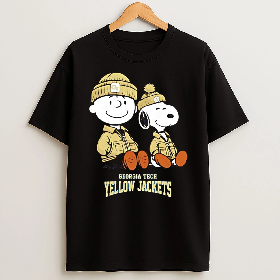 Georgia Tech Yellow Jackets X Snoopy And Charlie Brown T Shirt