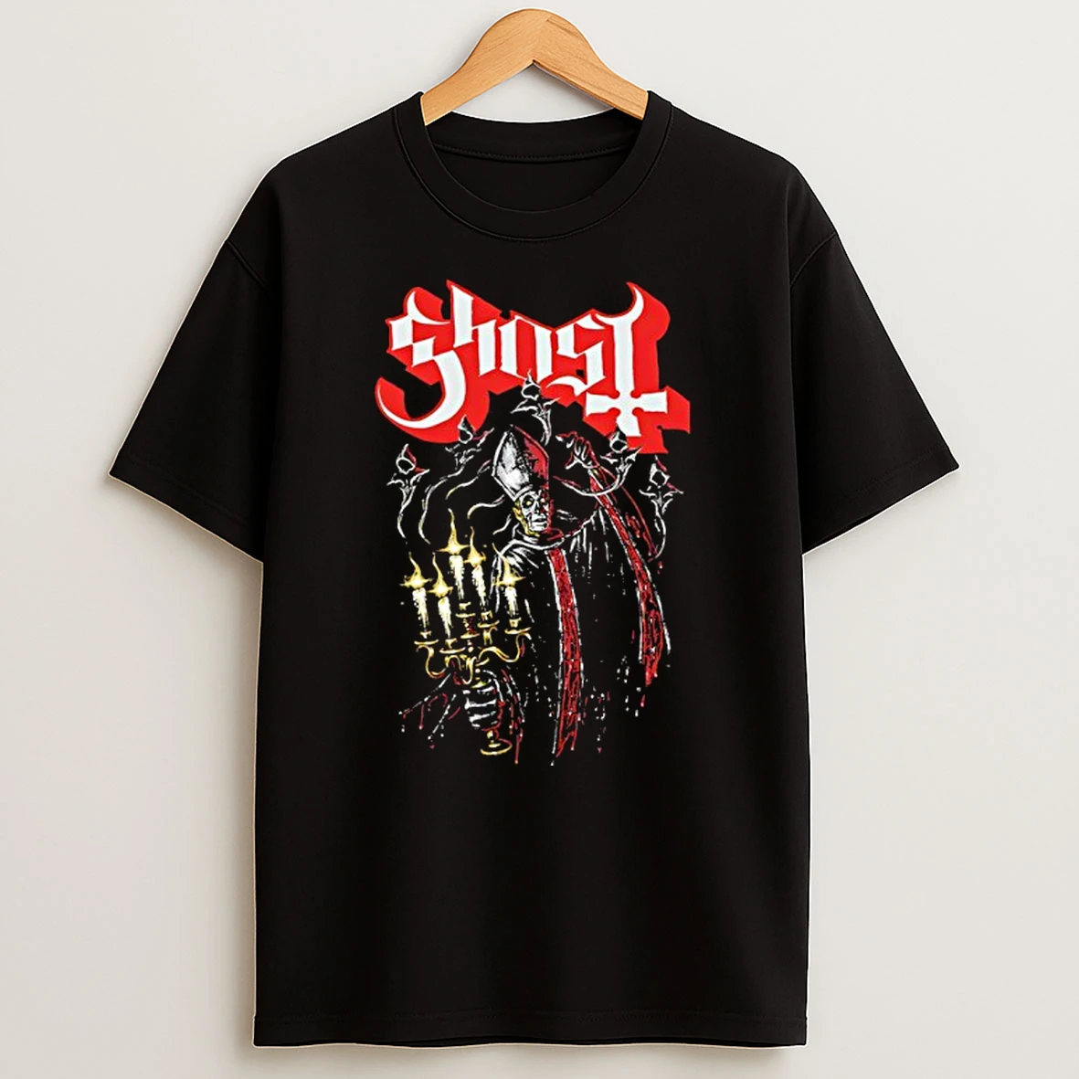 Ghost Haunted Candelabra T Shirt
