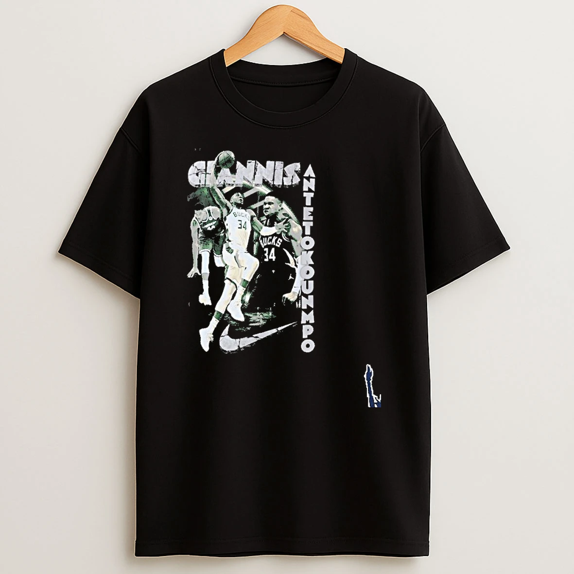 Giannis Antetokounmpo Milwaukee Bucks Nike Dunk Athlete T Shirt