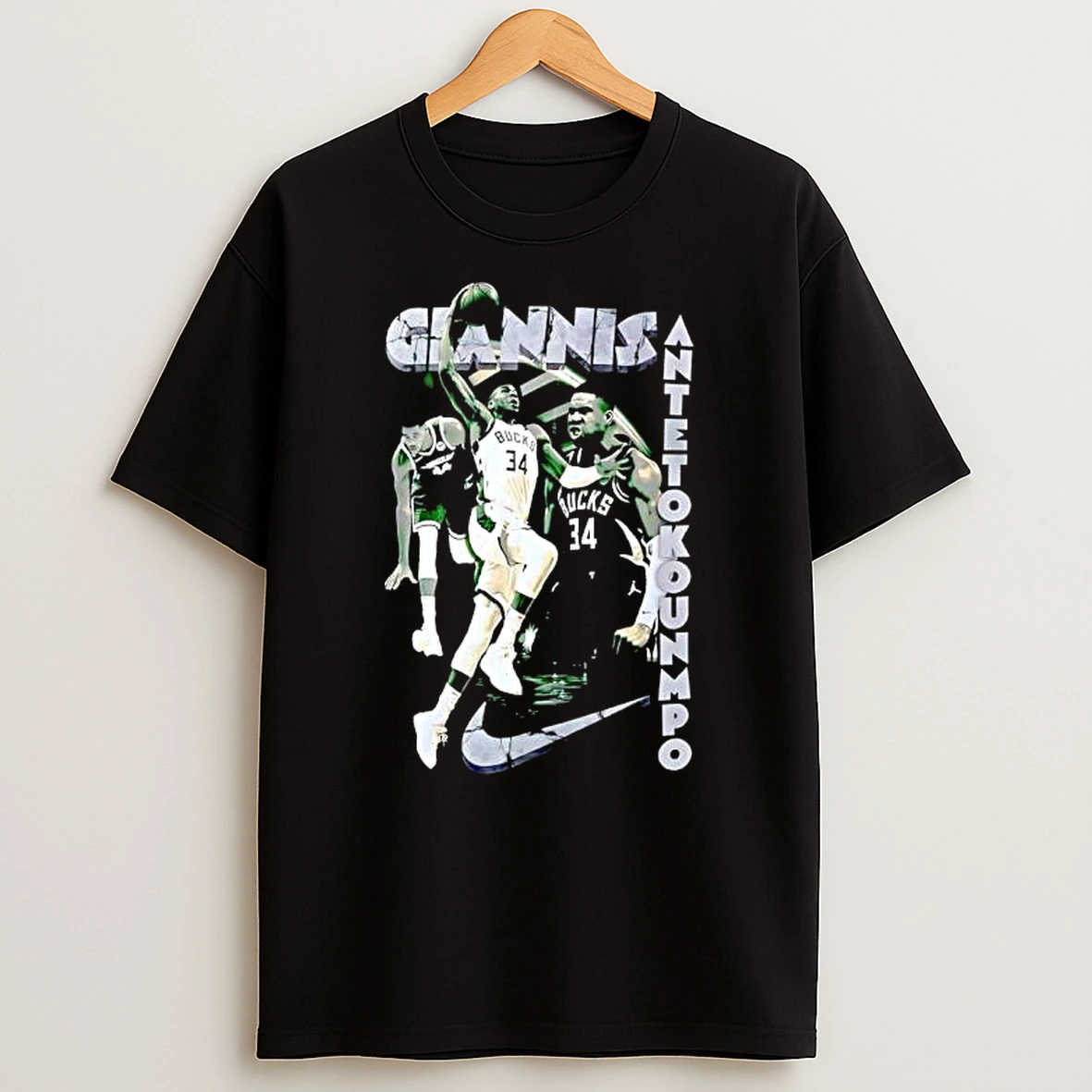 Giannis Antetokounmpo Milwaukee Bucks Graphic T Shirt