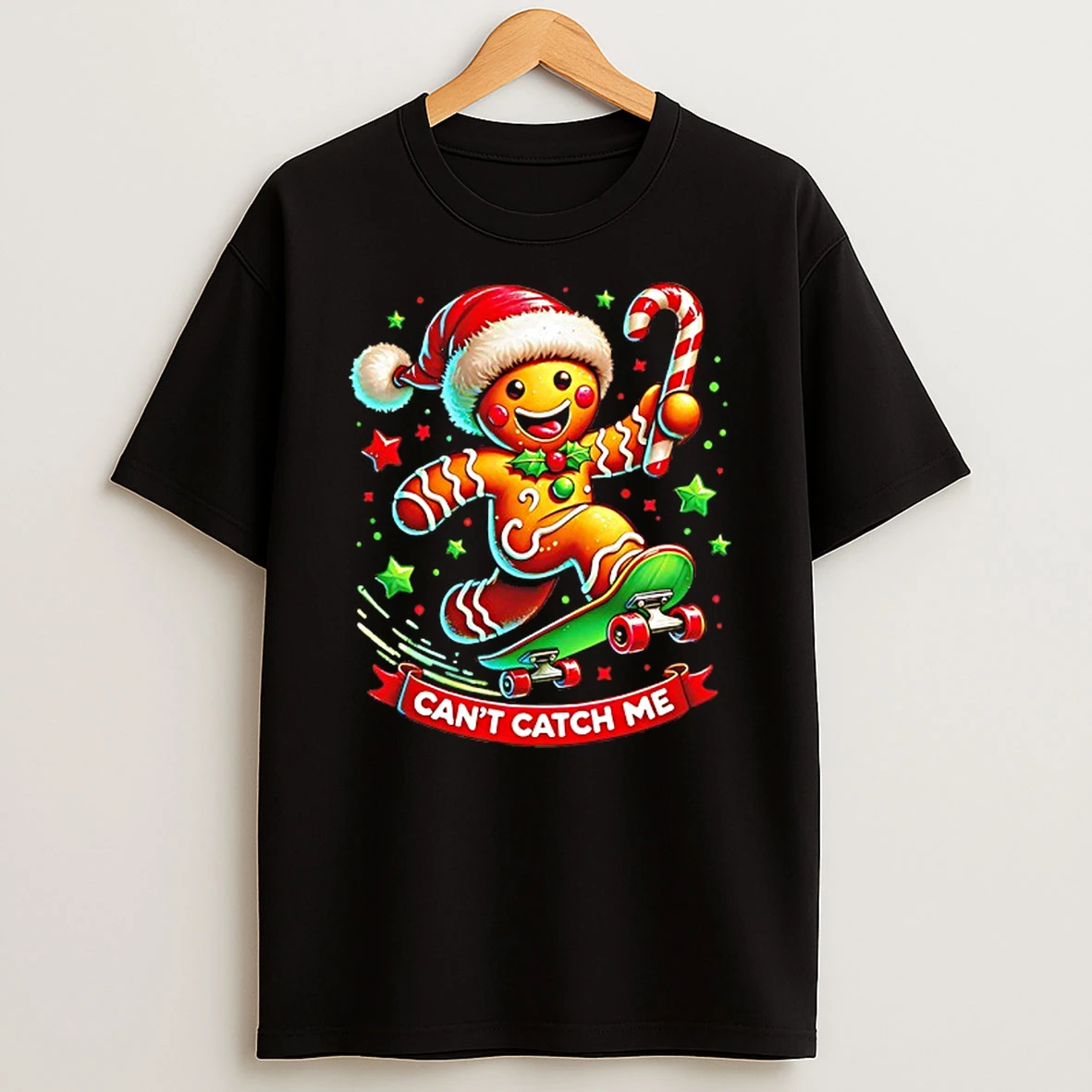 Gingerbread Cant Catch Me T Shirt