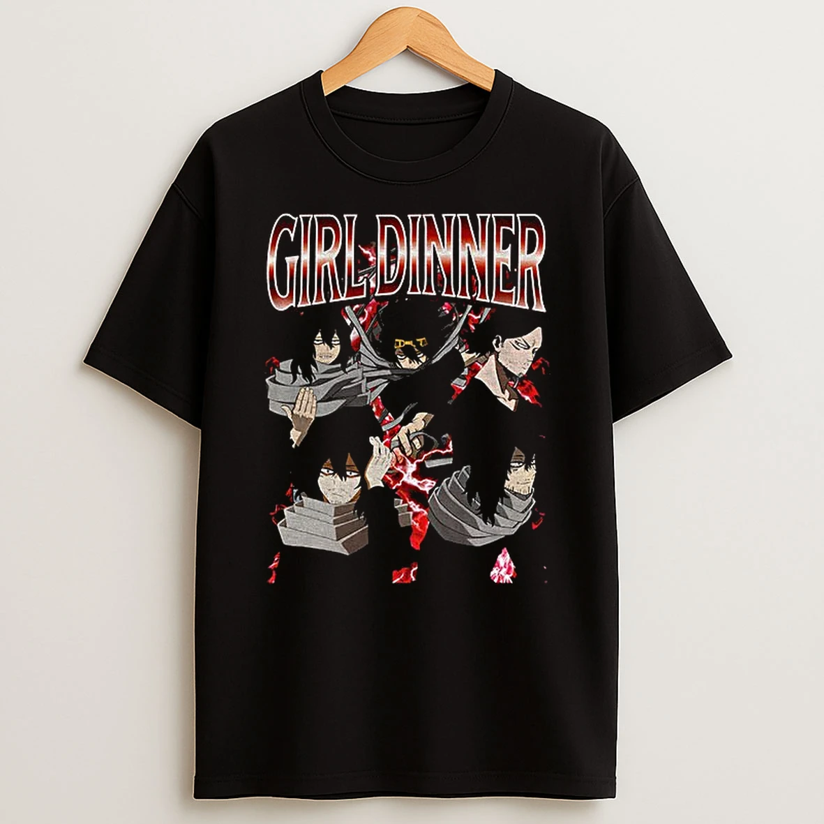 Girl Dinner Aizawa Eraserhead My Hero Academia Anime Graphic T Shirt
