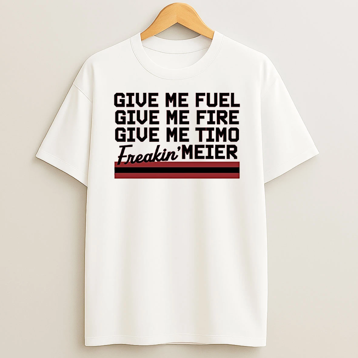 Give Me Fuel Give Me Fire Give Me Timo Freakin Meier New Jersey Devils Circle T Shirt