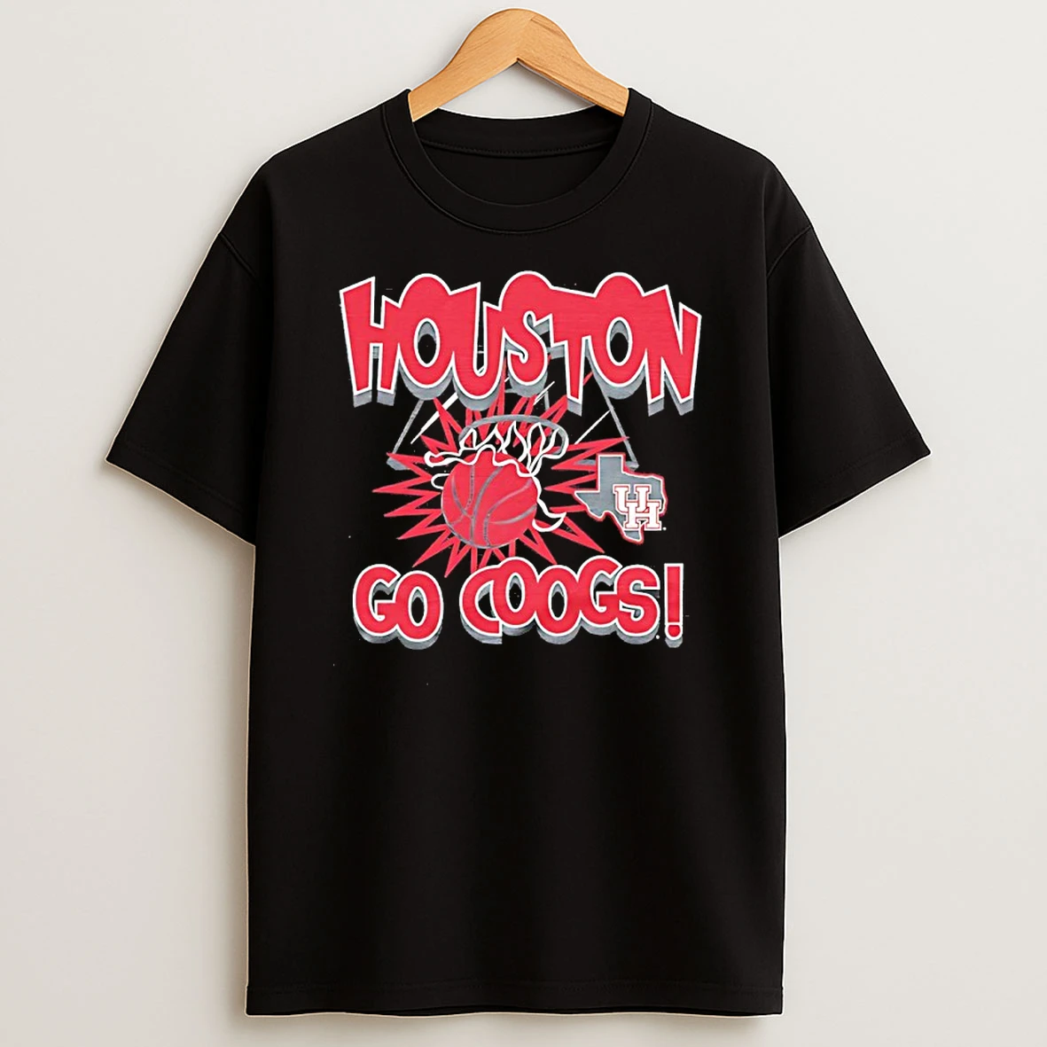 Go Coogs Houston Cougars Basketball Slam T Shirt