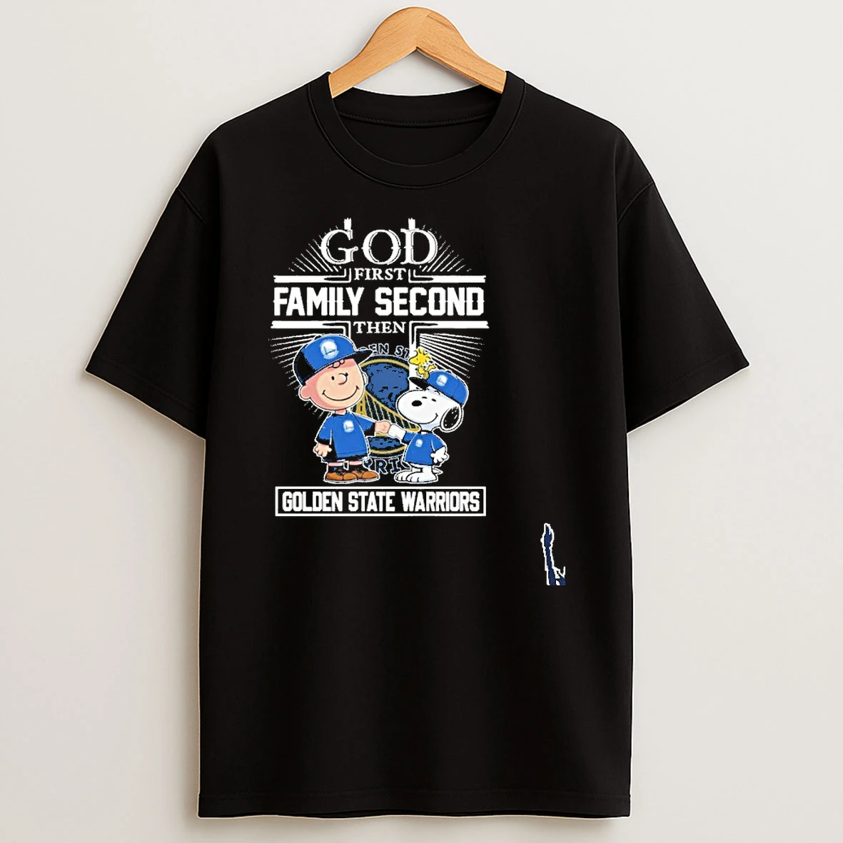 God First Family Second Then Peanuts Golden State Warriors T Shirt