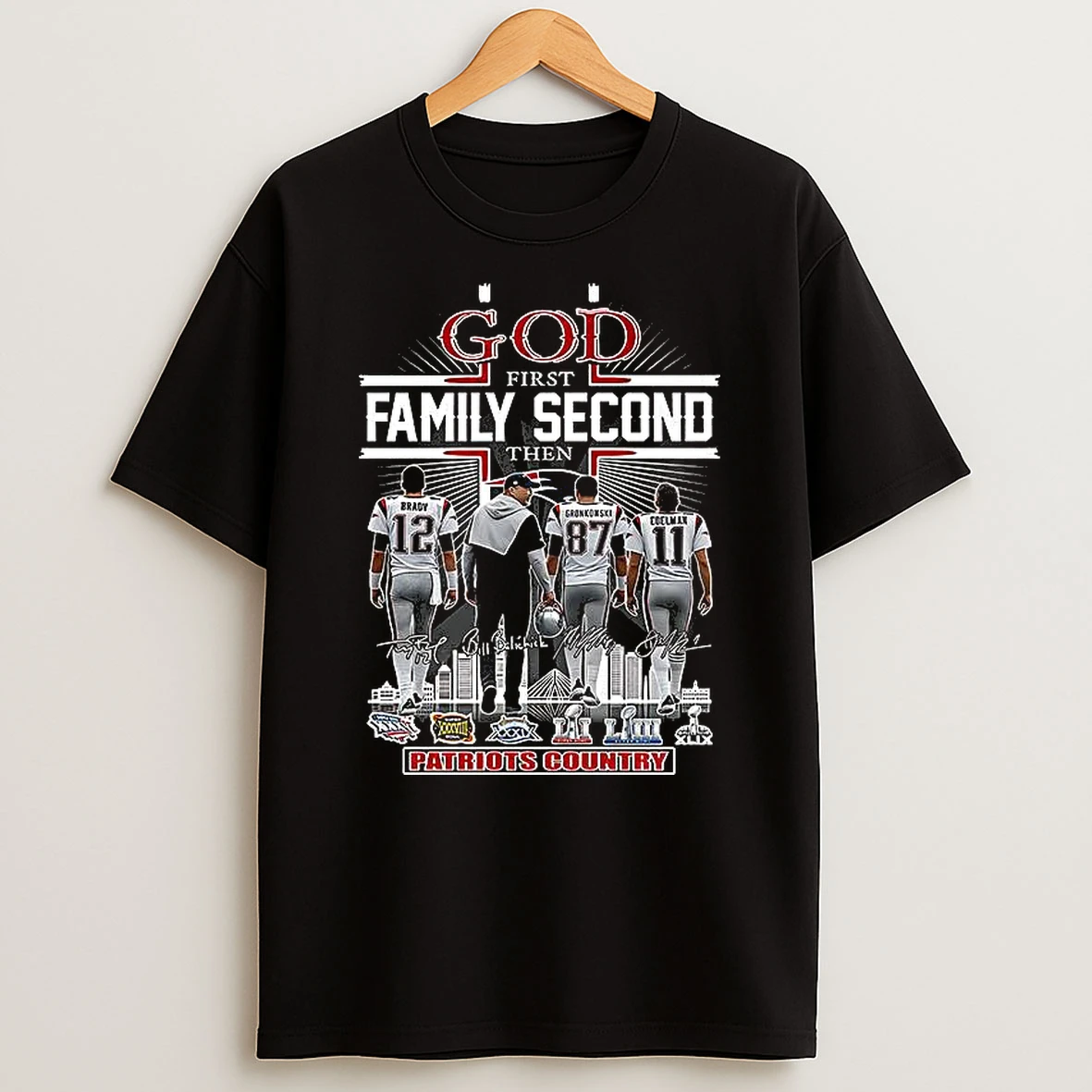 God First Family Second Then Patriots Country Signature T Shirt