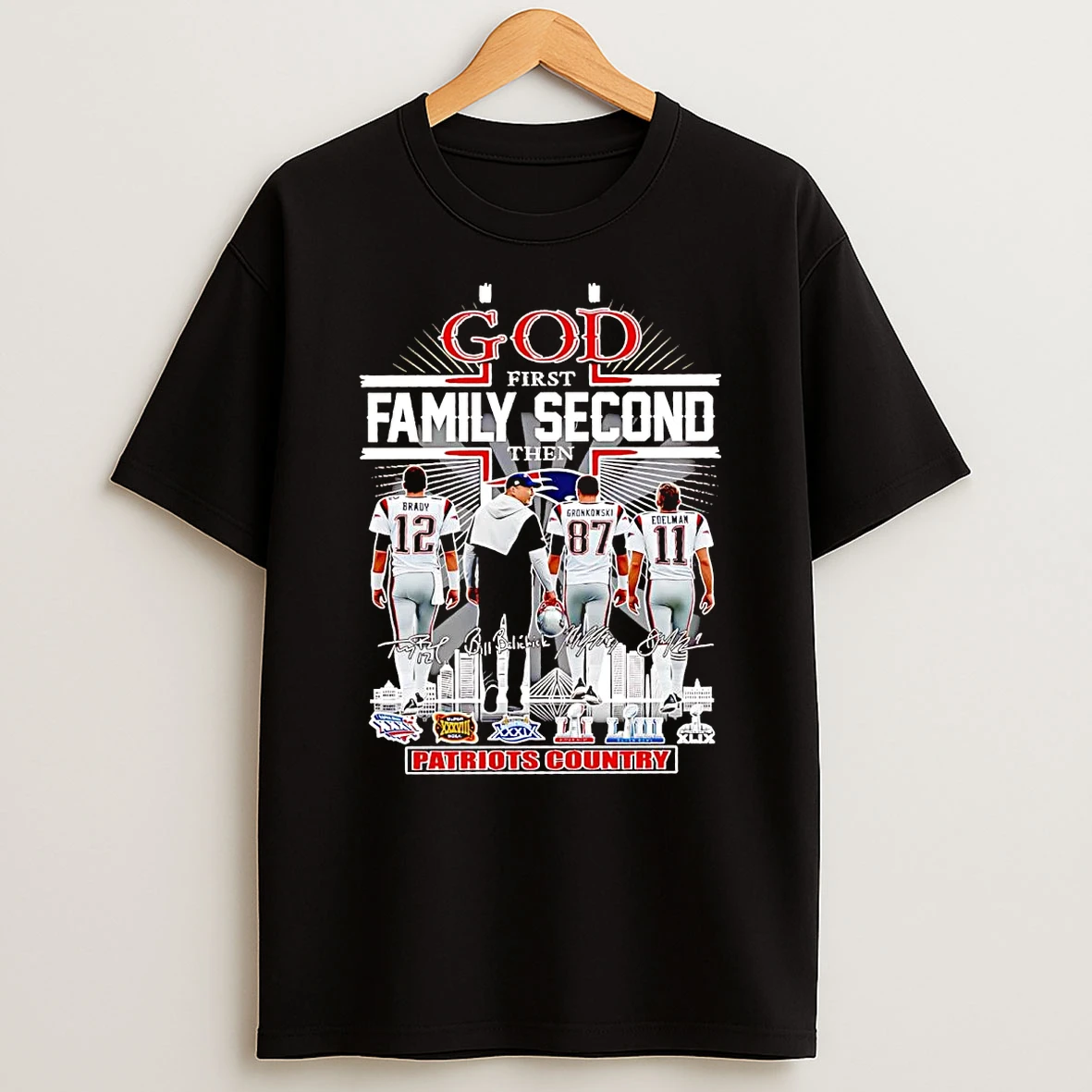 God First Family Second Then Patriots Country Players T Shirt