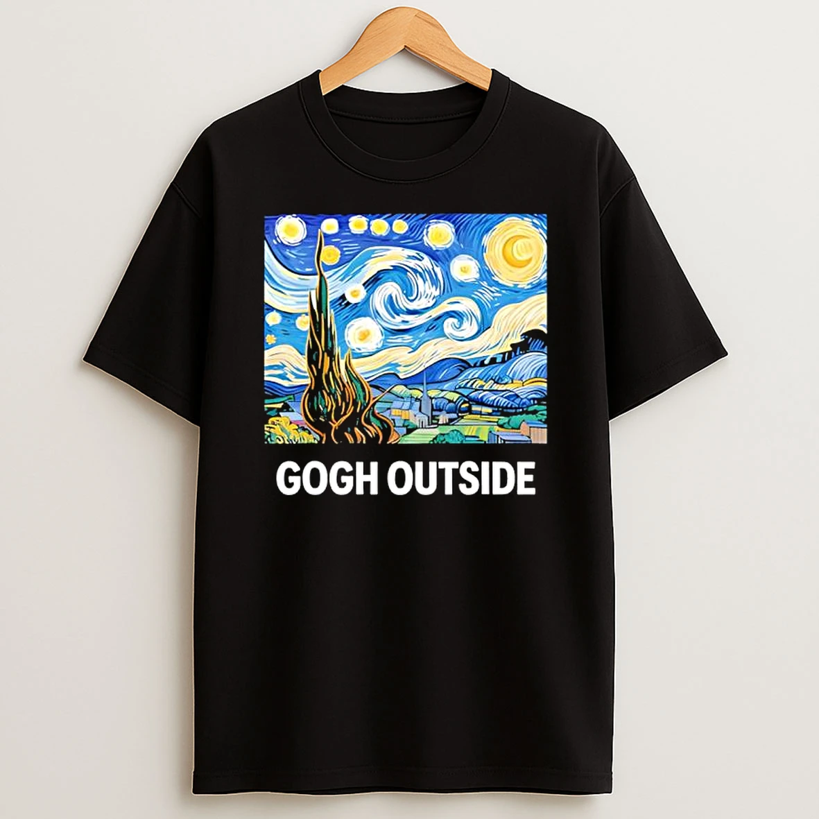Gogh Outside Starry Starry Night Vincent Van Gogh T Shirt