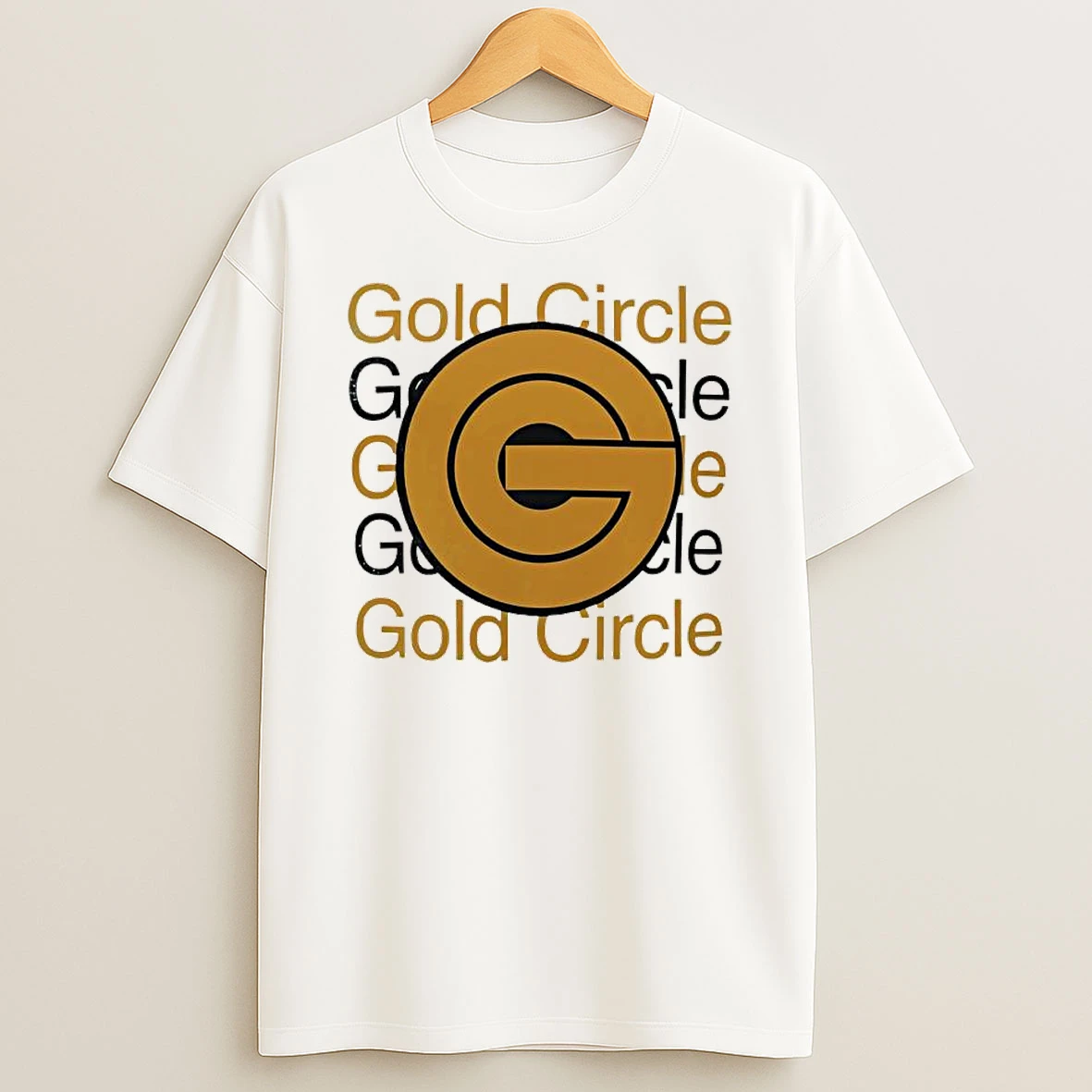 Gold Circle Logo T Shirt