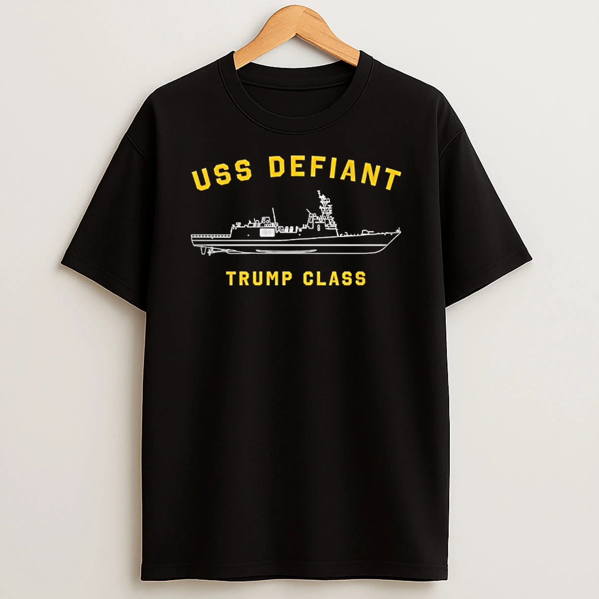 Golden Fleet Uss Defiant Trump Class T Shirt