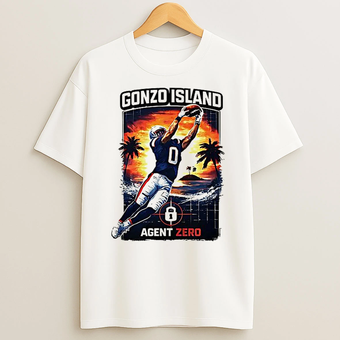 Gonzo Island Agent Zero New England Patriots T Shirt