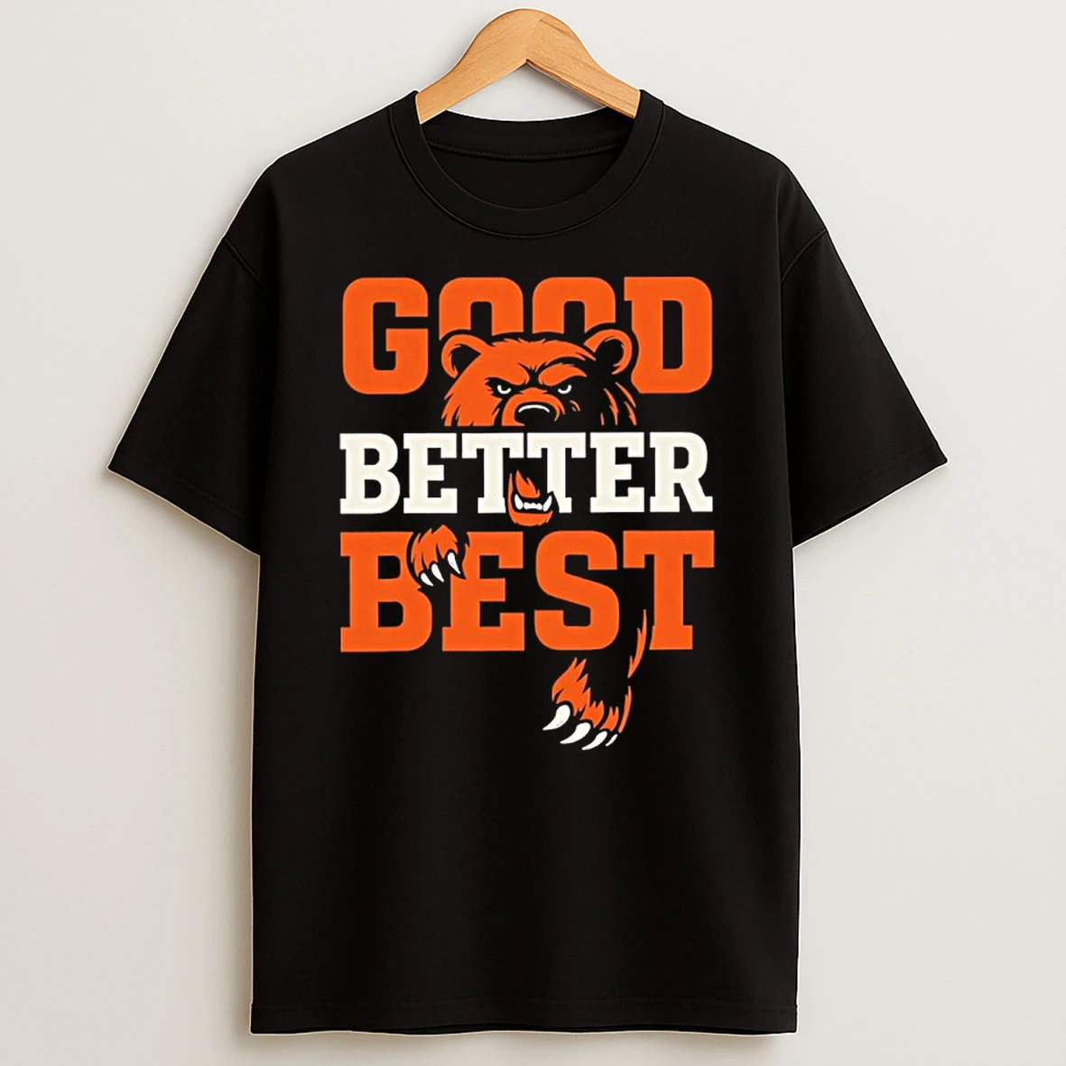 Good Better Best Bear Head Chicago Bears T Shirt