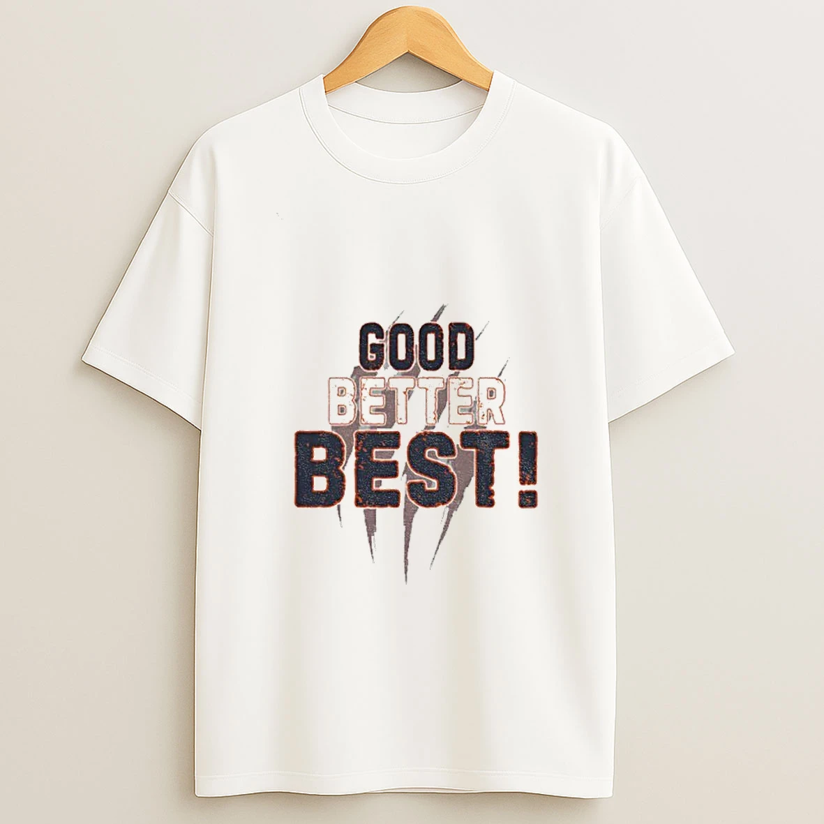 Good Better Best Bears Motivational Sports Typography T Shirt