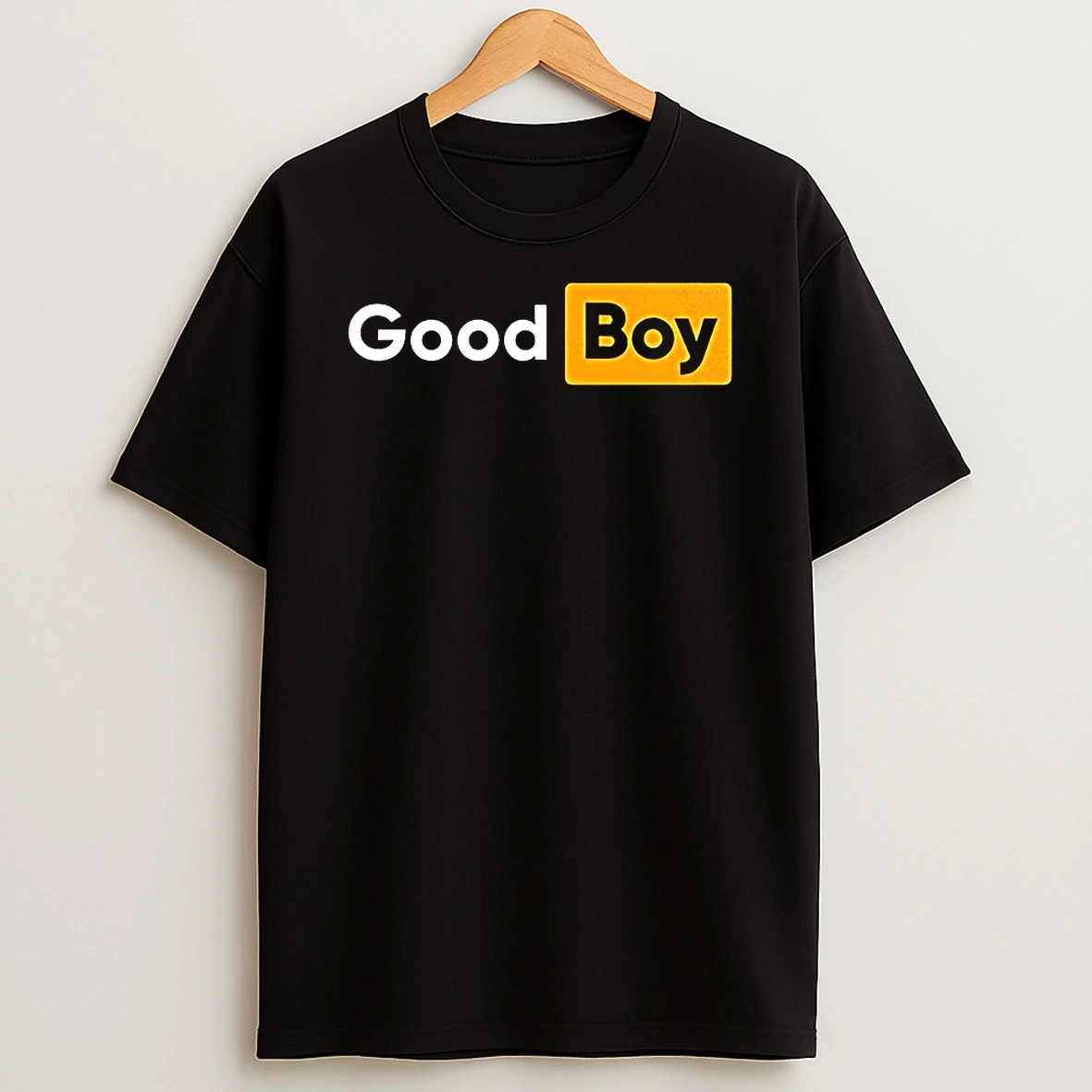 Good Boy Logo Parody T Shirt