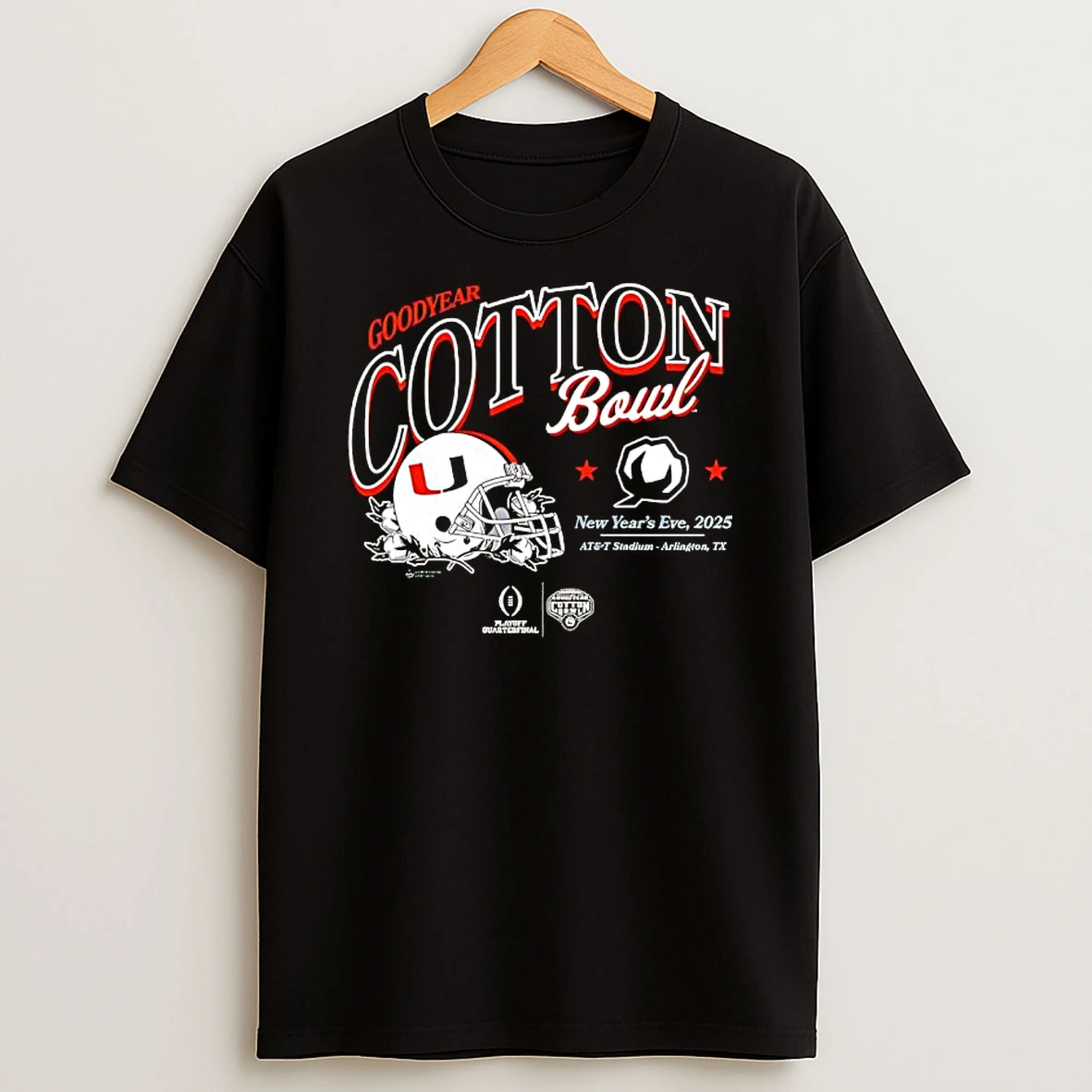 Good Year Cotton Bowl Miami Hurricanes T Shirt