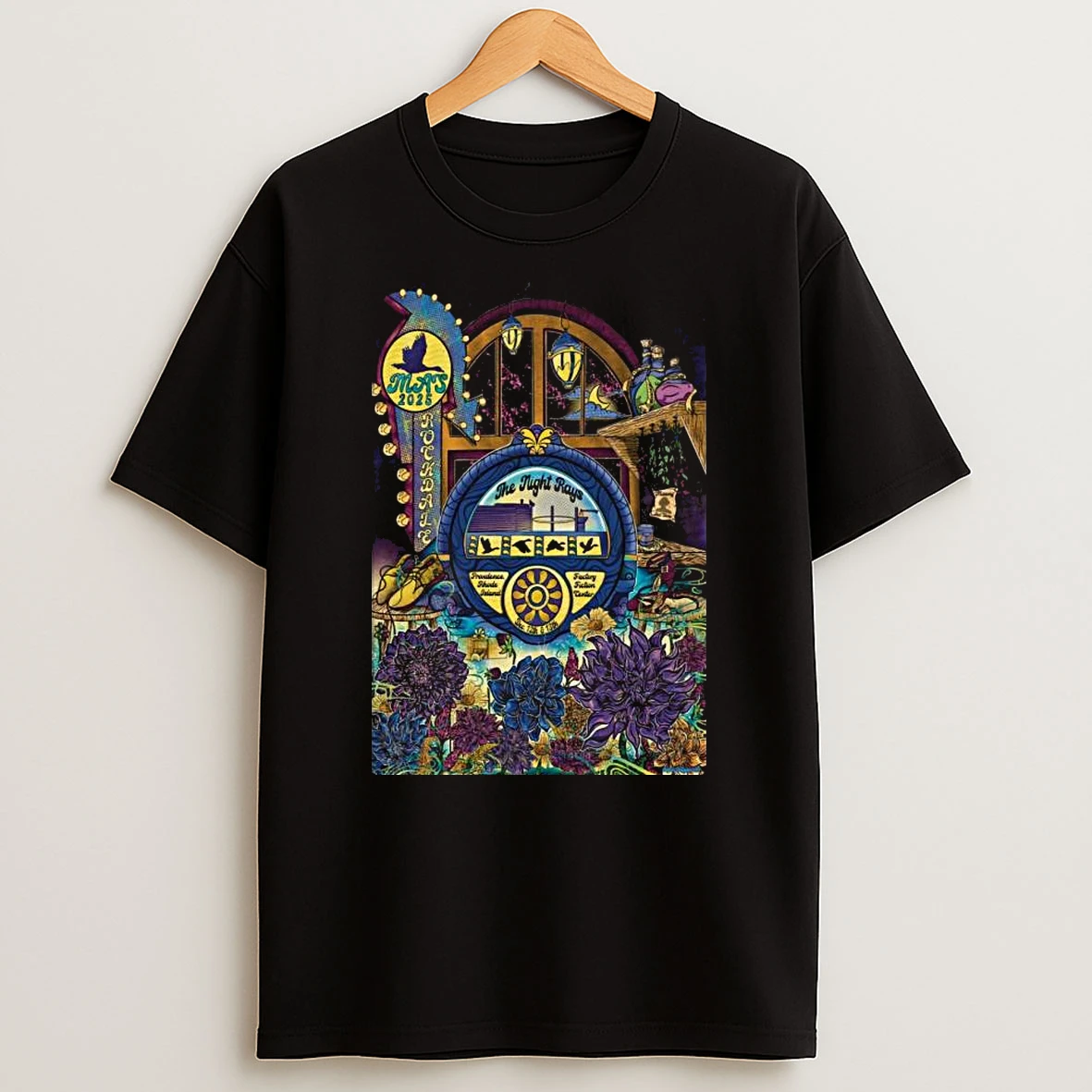 Goose The Night Rays Amica Mutual Pavilion Providence Ri Dec 12 13 2025 T Shirt