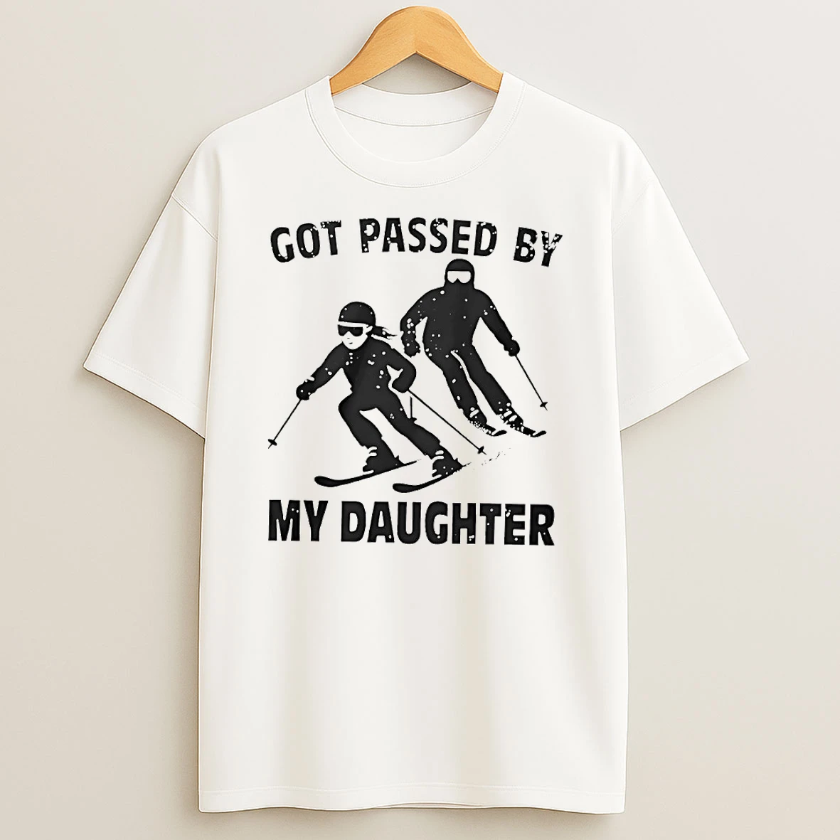 Got Passed By My Daughter Skiing Circle T Shirt