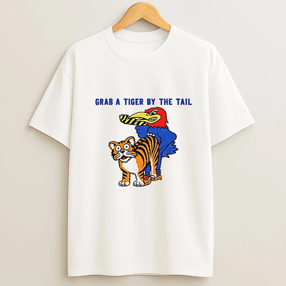 Grab A Tiger By The Tail Kansas Jayhawks Vs Missouri Tigers Football T Shirt